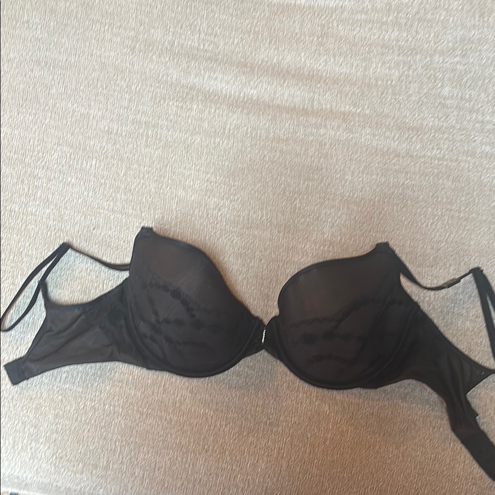 Victoria’s Secret lined Demi Elegant Black Underwire Bra